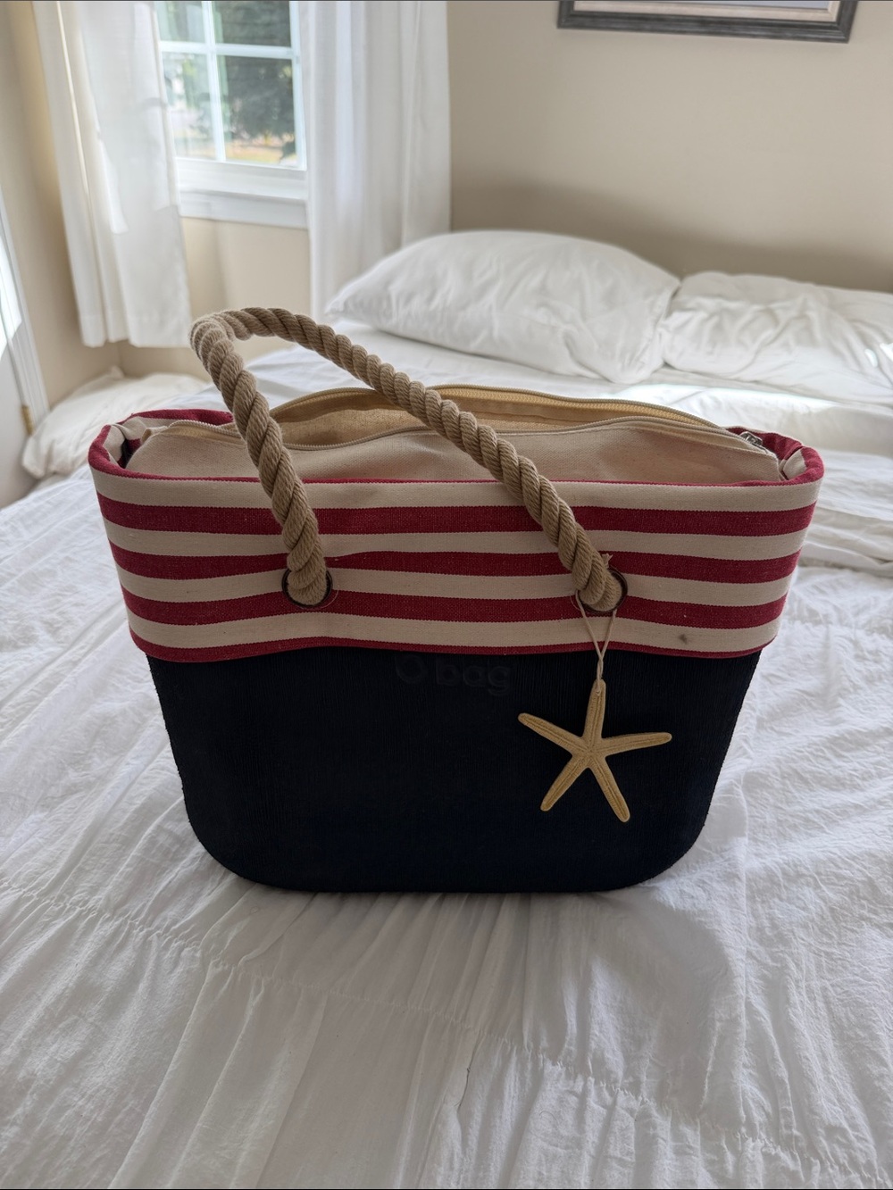 O bag custom beach bag